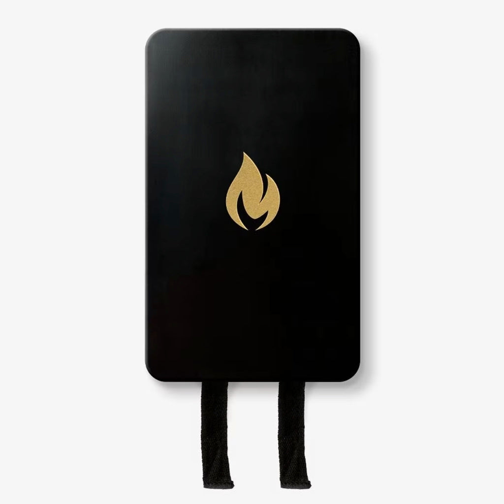 Nordic Flame Sammutuspeite kultaisella logolla